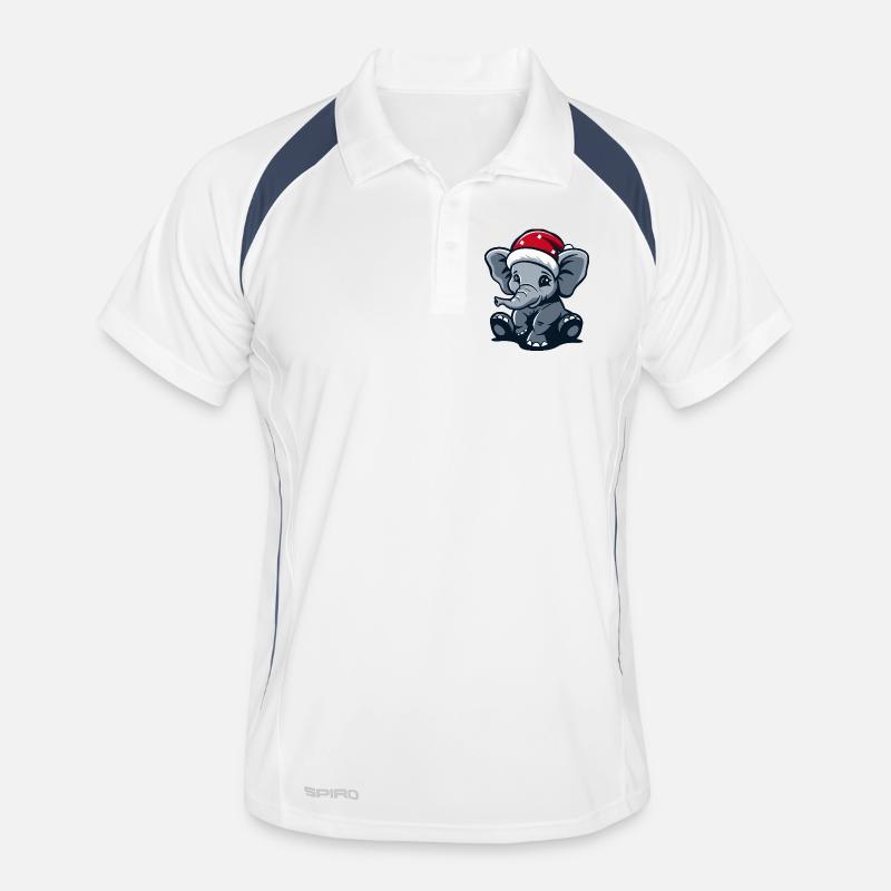 Elephant Christmas Men's Polo breathable