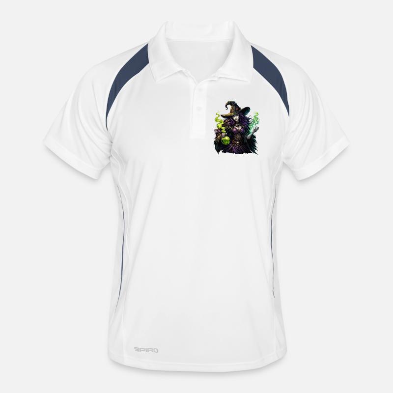 Witch with Potion Men's Polo breathable