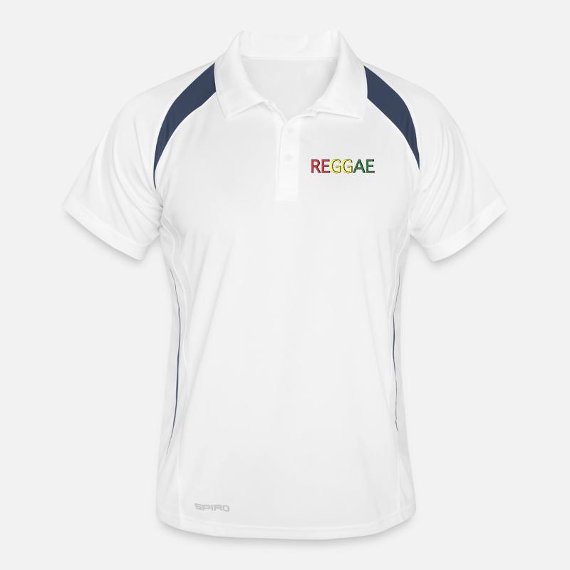Lettrage des couleurs reggae Polo respirant Homme