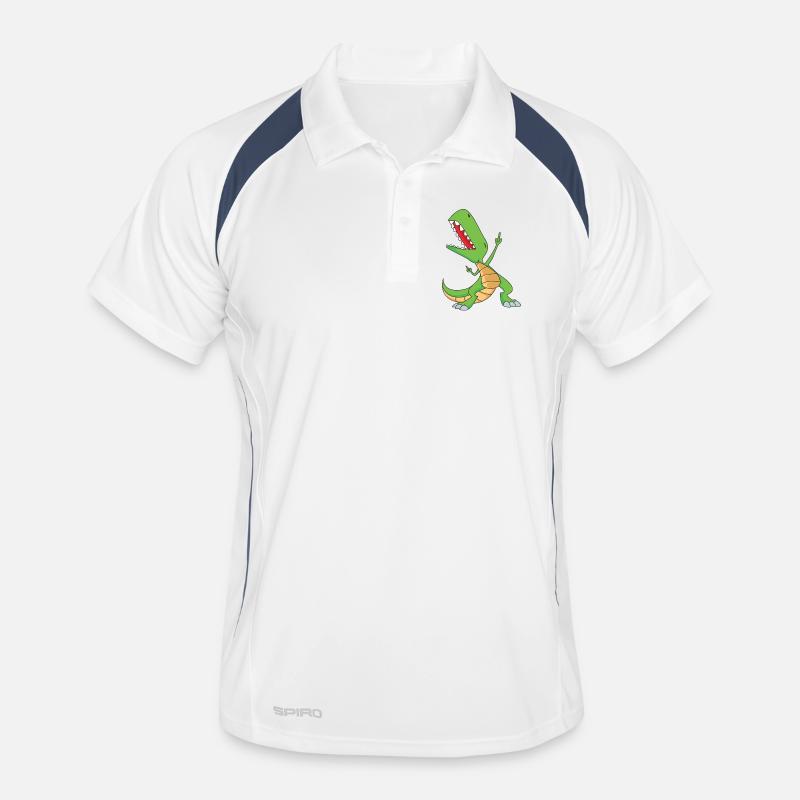 Tamponner le T-Rex | Dabbing Dinosaurs | Party Rex Polo respirant Homme