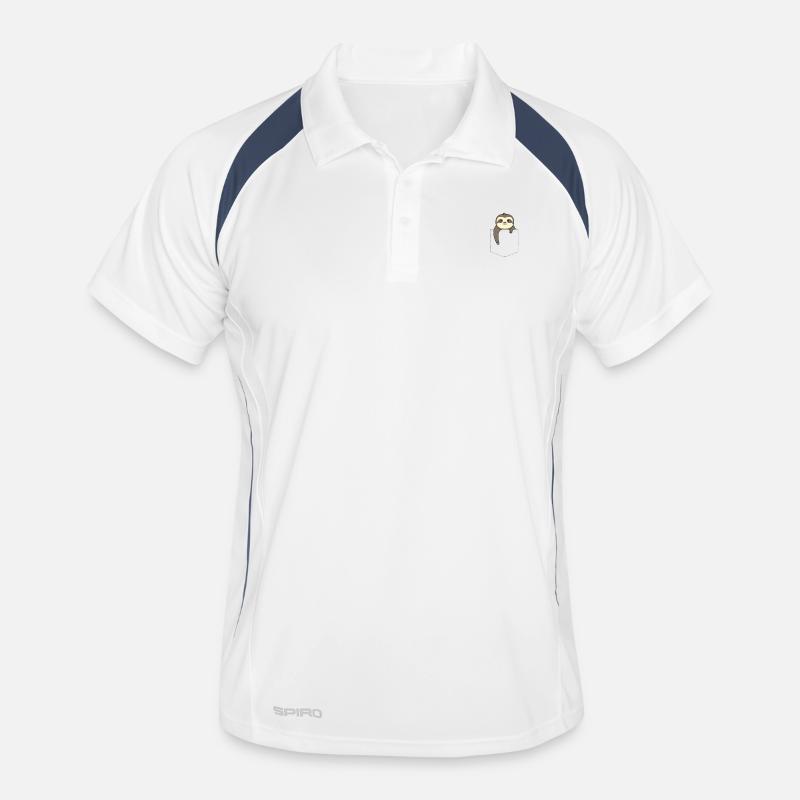 Paresseux dans une poche Polo respirant Homme
