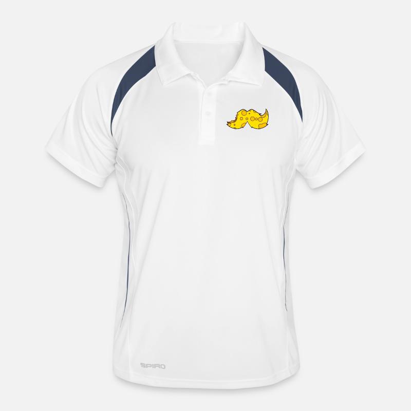 Cheese Mustache Beard Men's Polo breathable