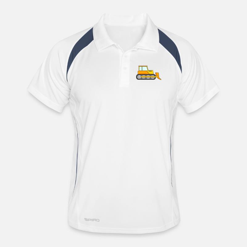 Construction trailer - Men's Polo breathable - white/navy
