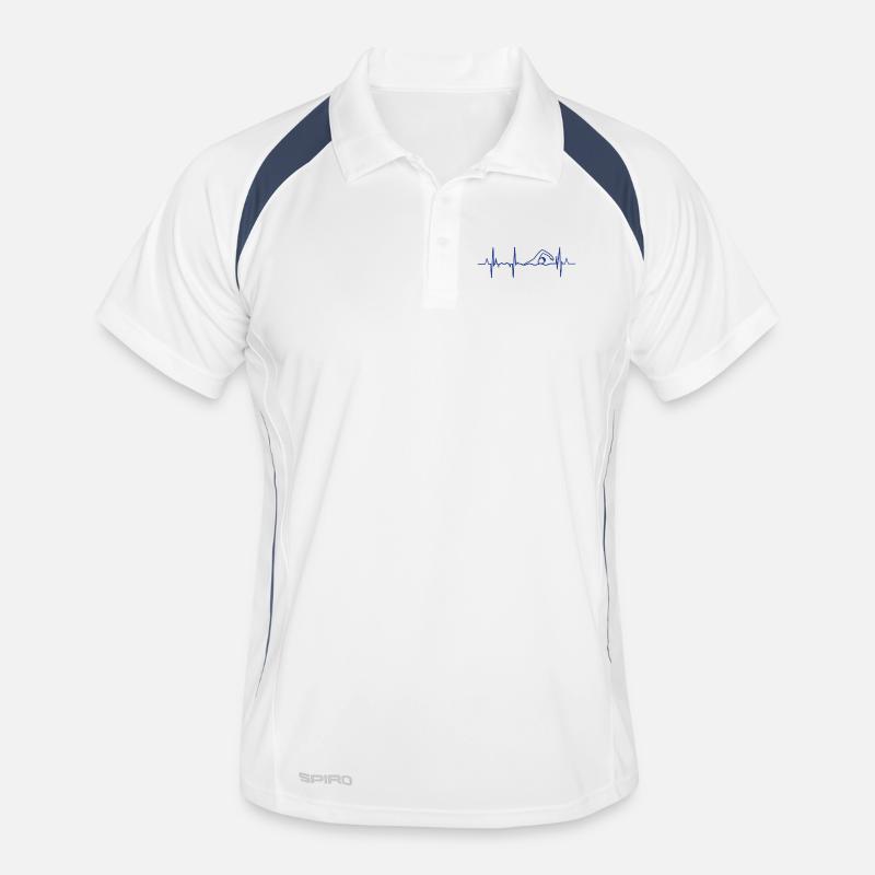 Swimmer's heartbeat Men's Polo breathable