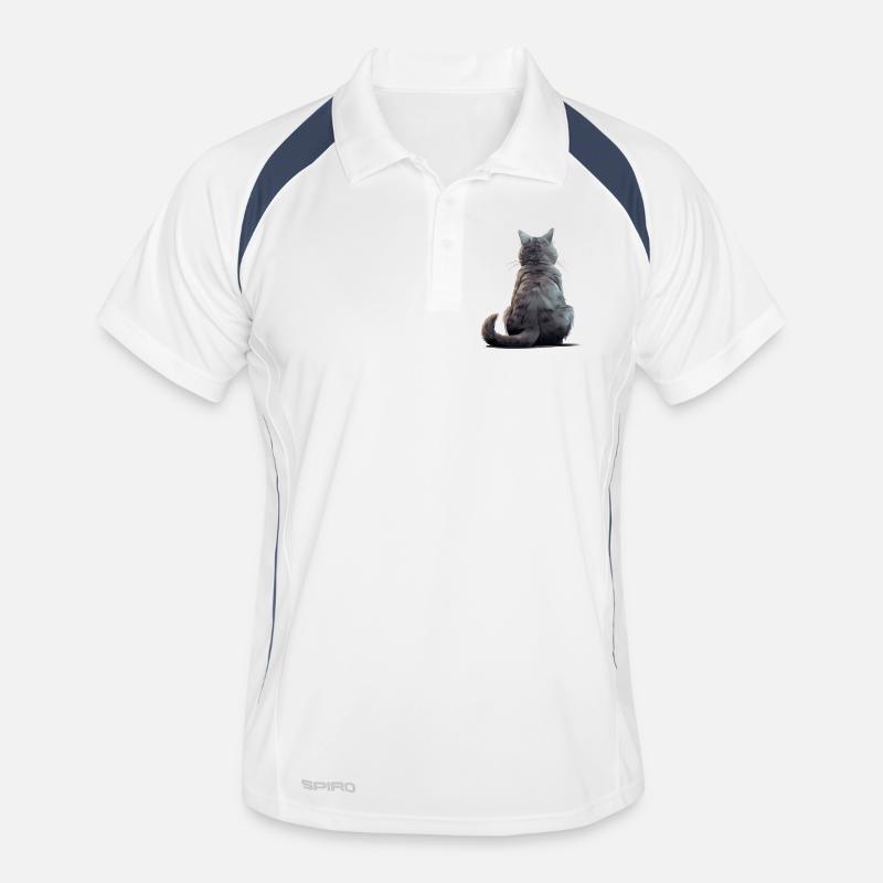 Chat Chartreux Polo respirant Homme