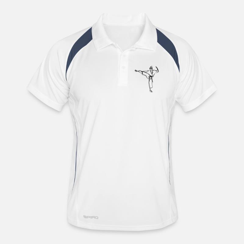 Karateka Drawing Men's Polo breathable