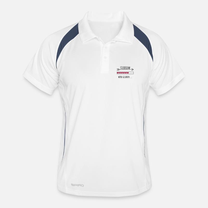 Studium Personalisierter Beruf Mädchen - Männer Polo atmungsaktiv - Weiß/Navy