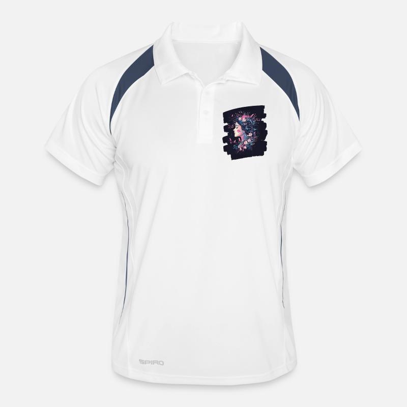 Spring Spring Beginning Flowers Men's Polo breathable