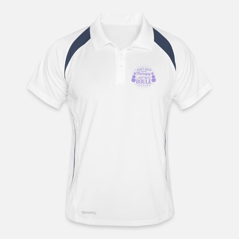 I don't need therapy, just play boules Men's Polo breathable