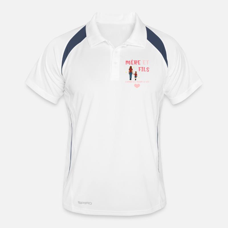 Mother and Son Unconditional Love Gift Affection Men's Polo breathable