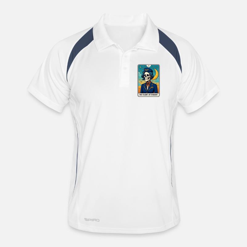 Conception de Tarot du Pilote Crâne Polo respirant Homme