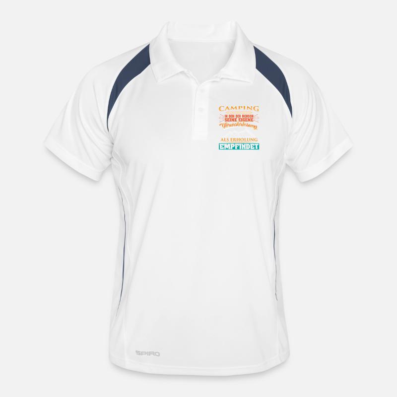 Camper Camping Caravan Saying Men's Polo breathable