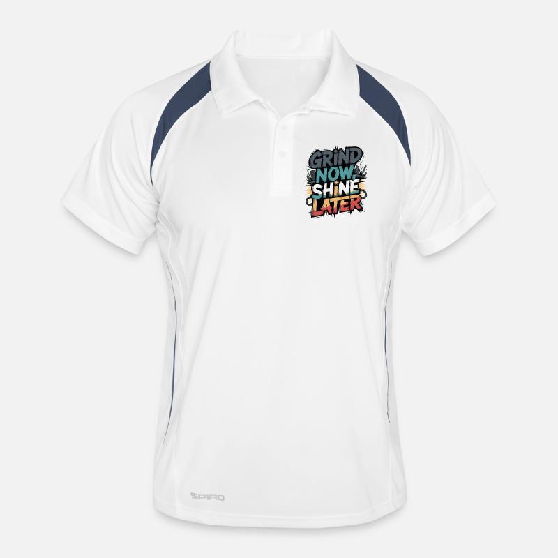 Grind Now Shine Later Männer Polo atmungsaktiv