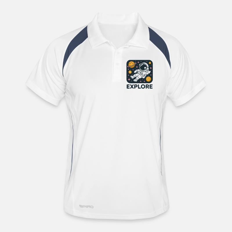 Explorez l’astronaute de l’espace Polo respirant Homme