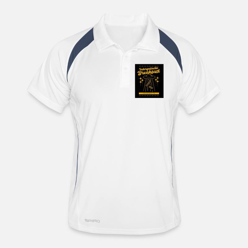 Intergalactic Breakfast - Men's Polo breathable - white/navy