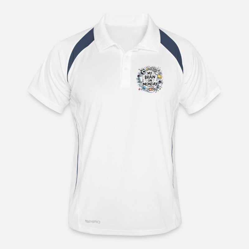 Chaotic sketch Men's Polo breathable
