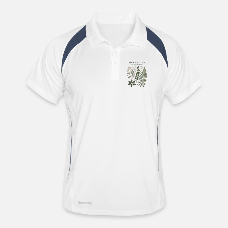 Design Vintage Botanique Polo respirant Homme