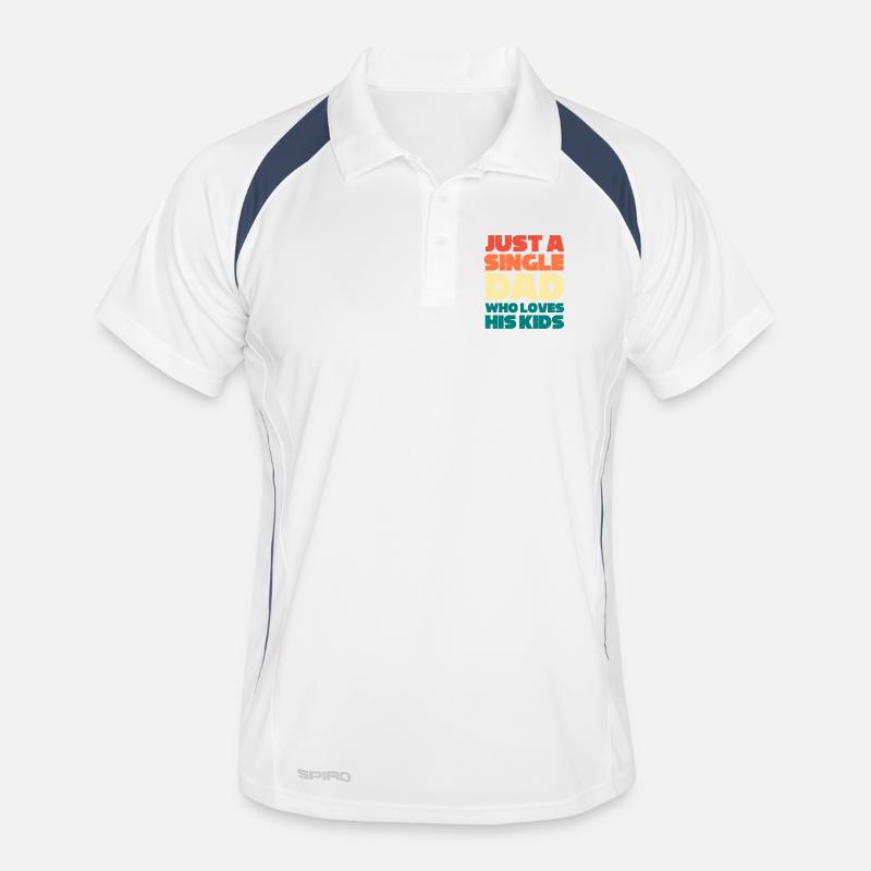 Père célibataire Père célibataire Parent célibataire Polo respirant Homme