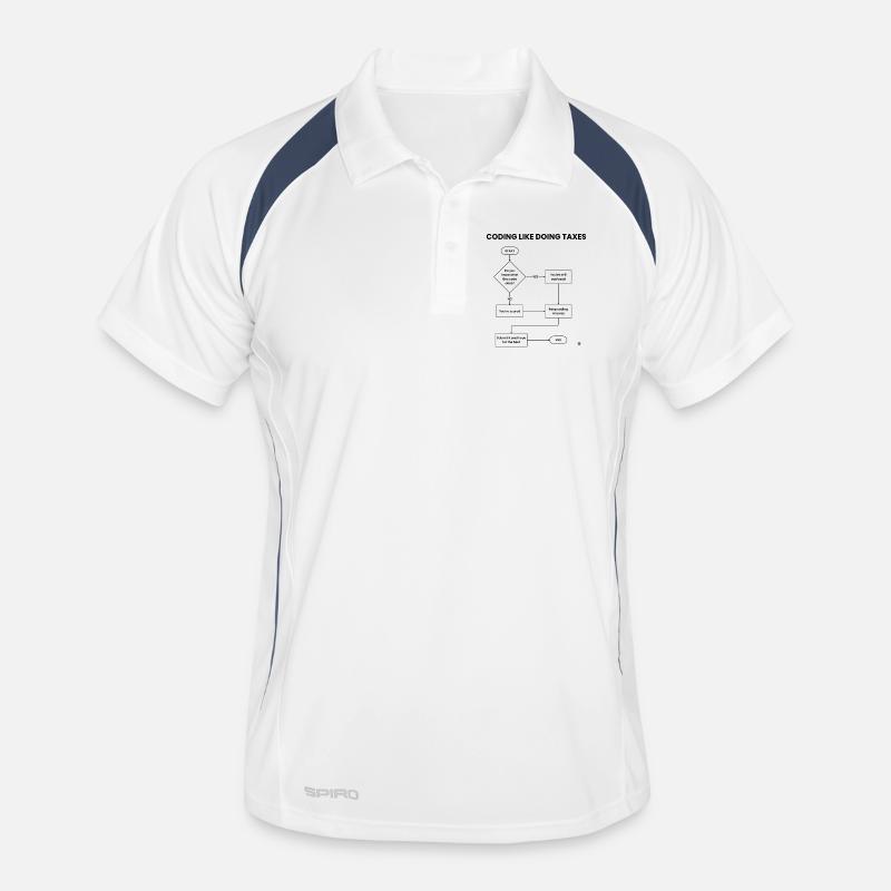 Coding Like Doing Taxes - Submit Hope Gift Men's Polo breathable