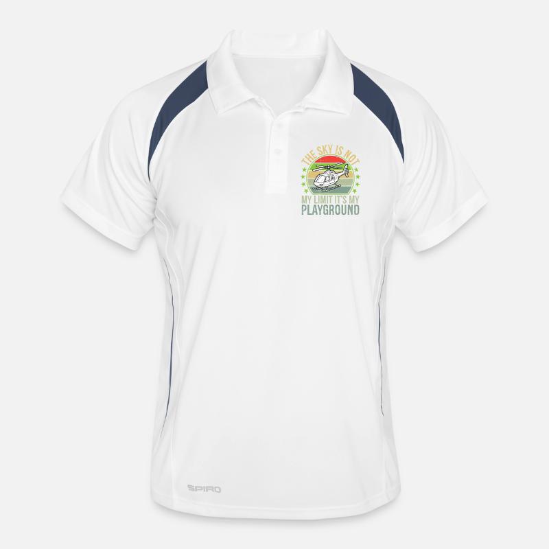 Le ciel n’est pas ma limite, c’est mon terrain de jeu Polo respirant Homme