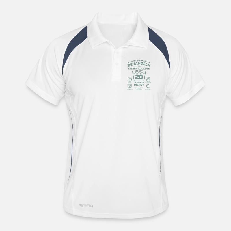 20 ans de service - Traitez-le avec douceur - collègue Polo respirant Homme
