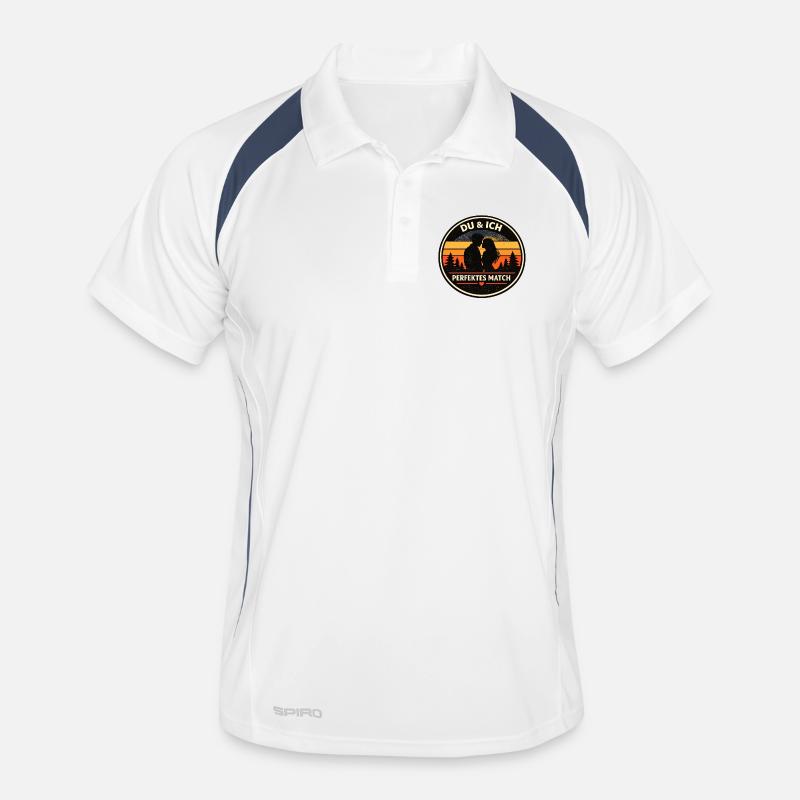 Du & Ich perfektes Match Partnerlook Männer Polo atmungsaktiv