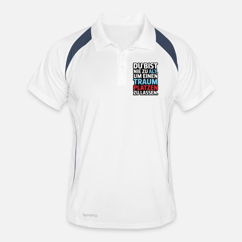 Never Too Old Dream Burst Design Men's Polo breathable