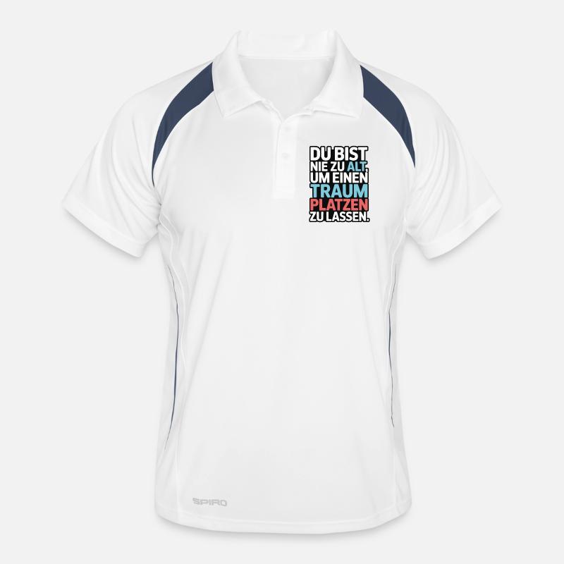 Never Too Old Dream Burst Design Men's Polo breathable