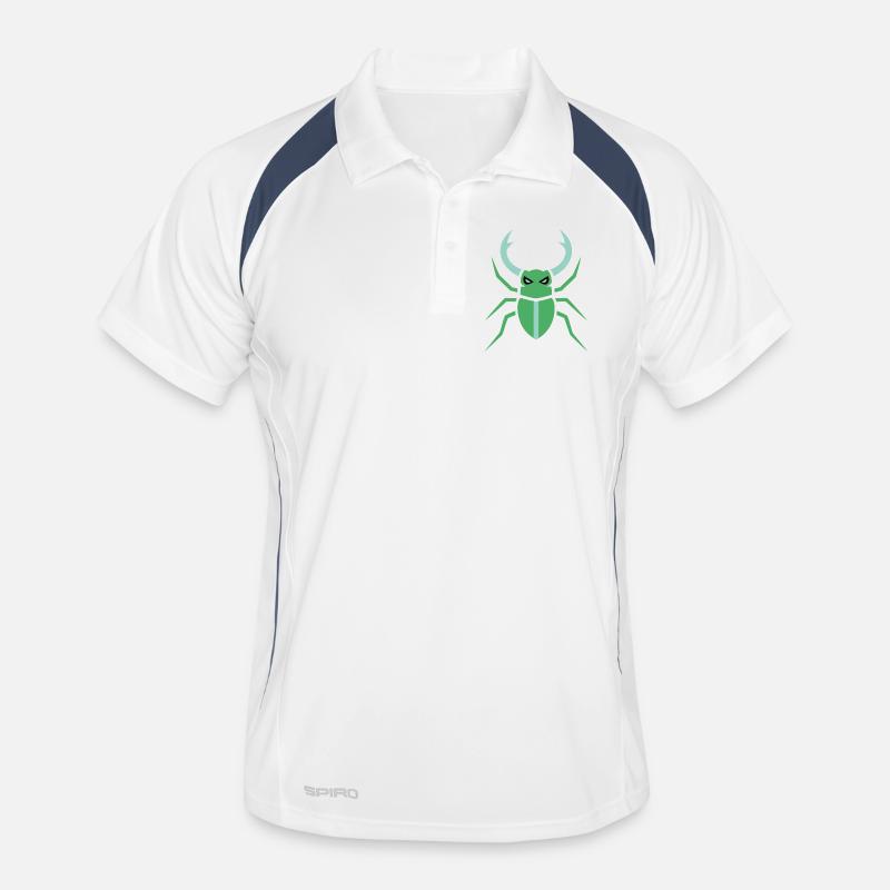Symbole du Scarabée Vert Polo respirant Homme
