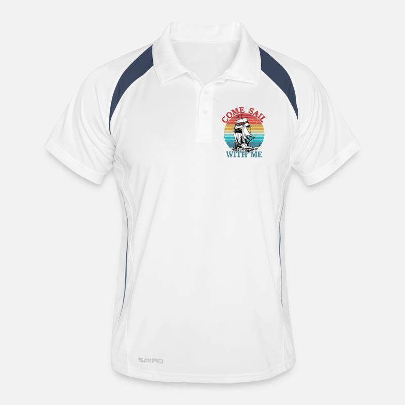Come Sail With Me Captain Sail Sailor Männer Polo atmungsaktiv