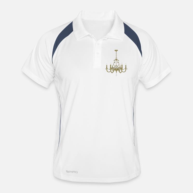 Gold Chandelier Pendant Light Men's Polo breathable