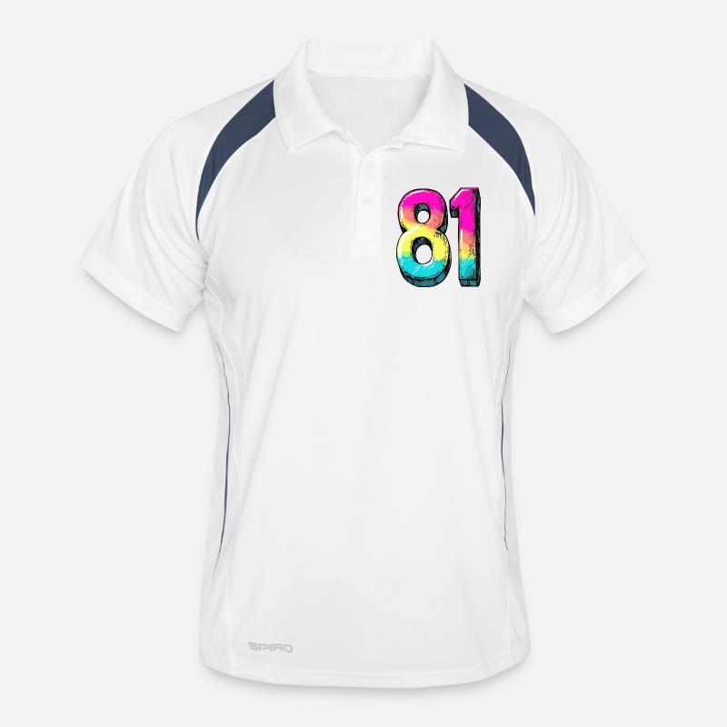 81 Nombre Coloré Polo respirant Homme