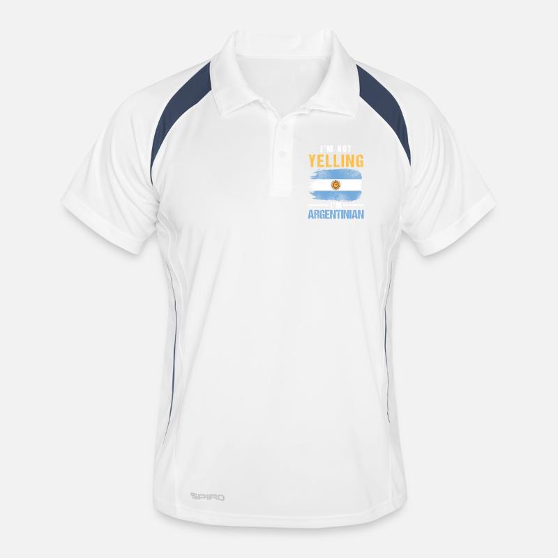 Je ne crie pas, je suis la Fédération du drapeau argentin Polo respirant Homme