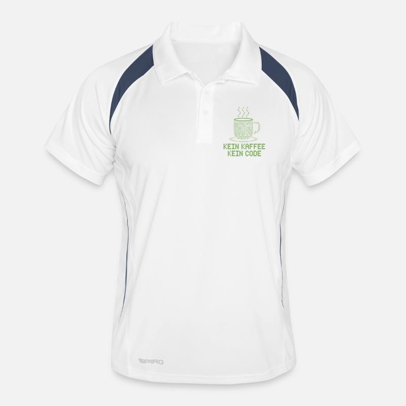 No Coffee No Code Programmer Computer Scientist Men's Polo breathable