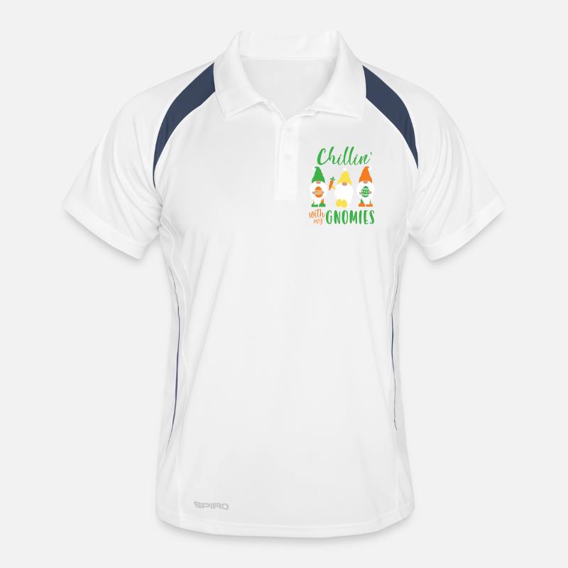Chillin' with My Gnomies Osterdesign Männer Polo atmungsaktiv