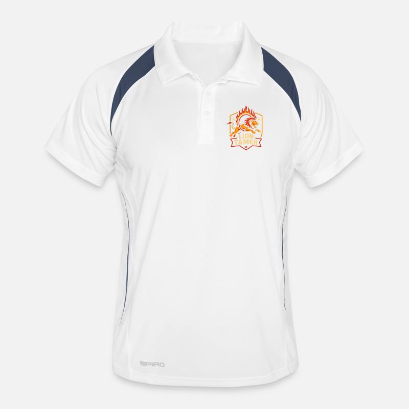Circus lion tamer funny children's circus Men's Polo breathable