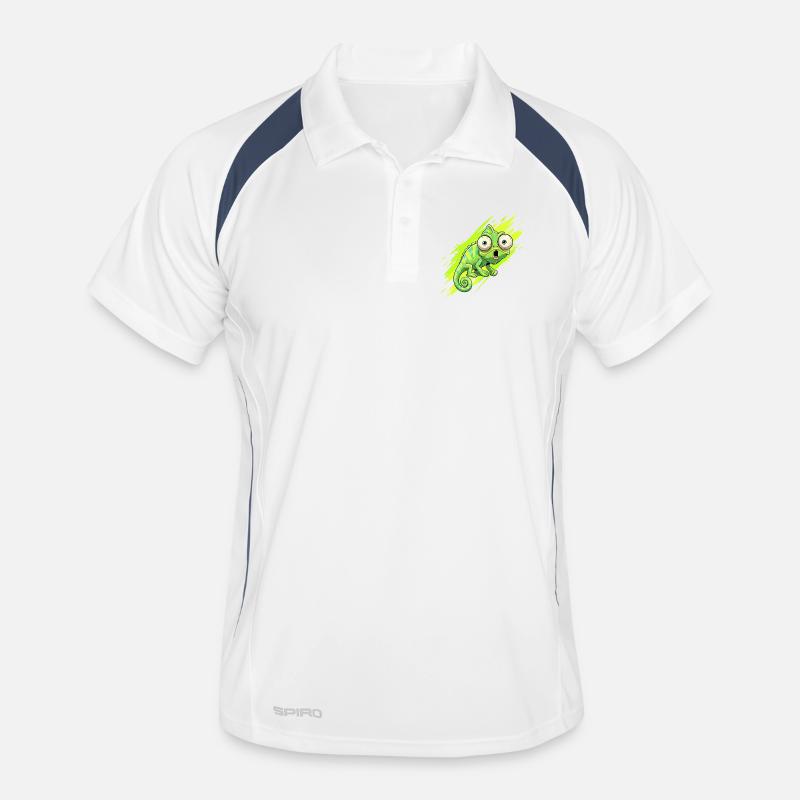 Neon Chameleon Splash Men's Polo breathable