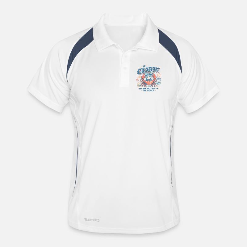If Crabby Please Return To The Beach Shirt Men's Polo breathable