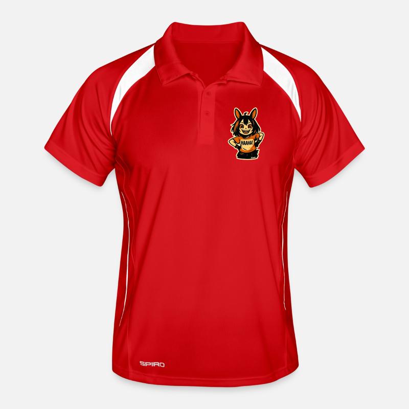 Midnight Mischief Wolf Sprite Men's Polo breathable