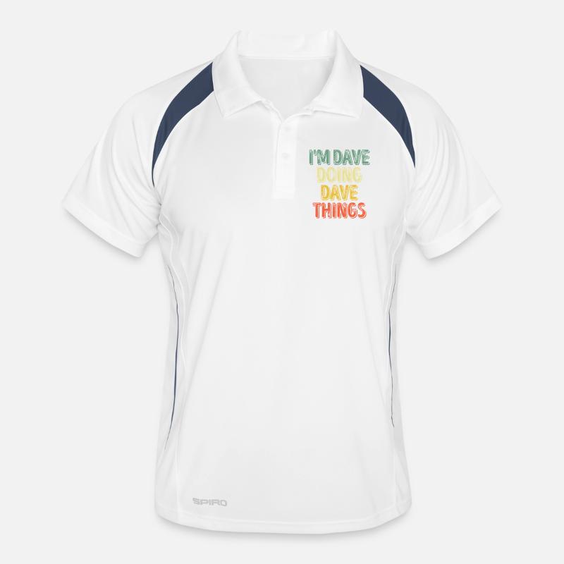 Dave Doing Dave Things Men's Polo breathable