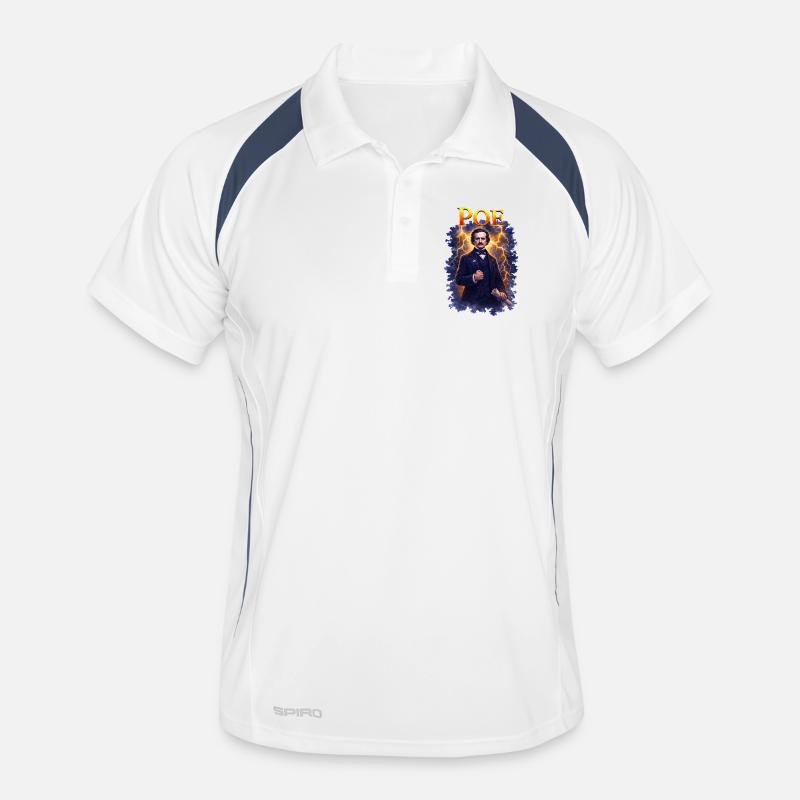 Portrait d’Edgar Allan Poe Polo respirant Homme