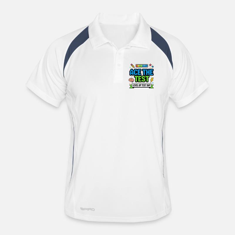 Ace the Test Level Up Test Day Gamer Männer Polo atmungsaktiv