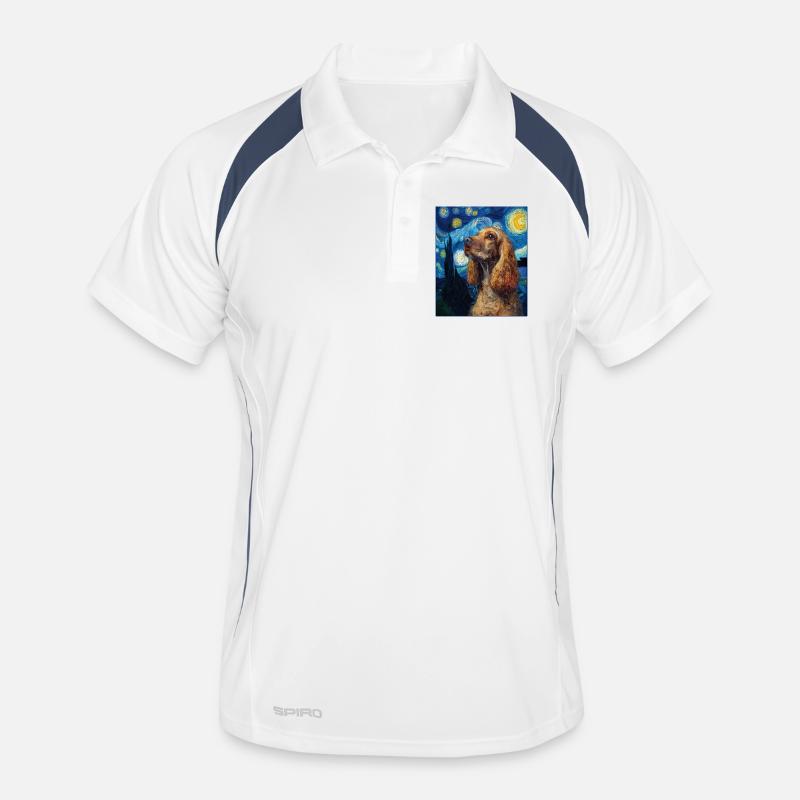 Chien Cocker Spaniel Polo respirant Homme