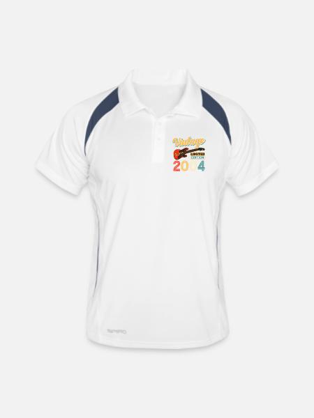 Vintage Guitar Limited Edition 2004 Art - Men's Polo breathable - white/navy - Front