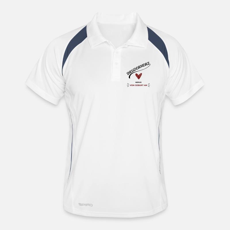Bruderherz Von Geburt an Nervig - Geschenkidee Männer Polo atmungsaktiv