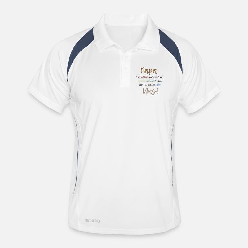 Perfekte Spruch Vatertagsgeschenk für Bester Papa Männer Polo atmungsaktiv