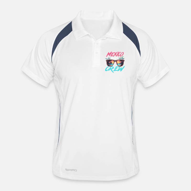 Mexico Party Crew - Men's Polo breathable - white/navy