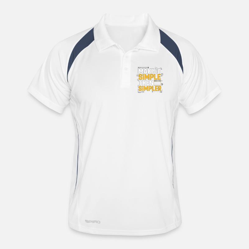 UX/UI Designer Make It Simple Then Graphic Design Men's Polo breathable