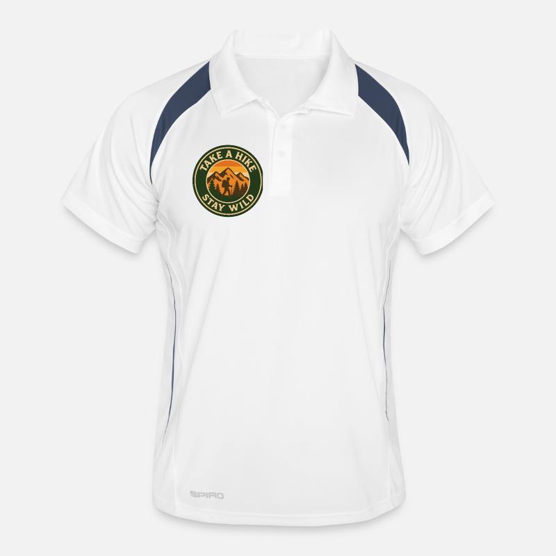 Take A Hike - Stay Wild Männer Polo atmungsaktiv