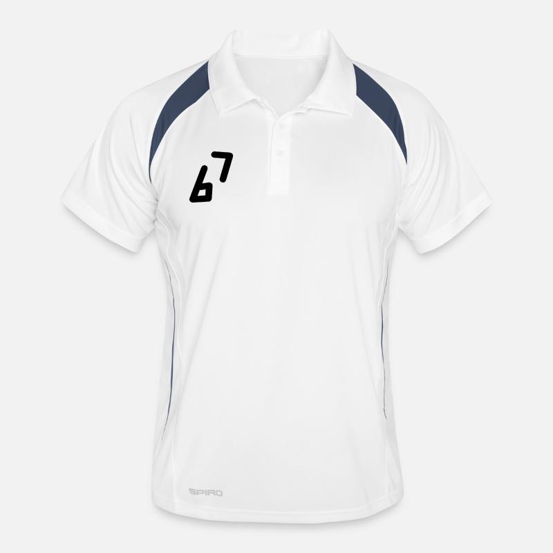6 7 Numéro Noir Polo respirant Homme